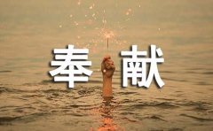 关于奉献精神的名言